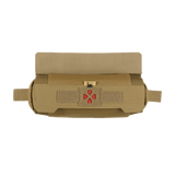 M-Tac Horizontal Medical Pouch ROLL Elite i slidstærk Cordura 500D, designet til nem integration i taktisk udstyr, set forfra.