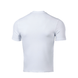 M-Tac T-shirt 93/7 i hvid, lavet af 93% bomuld og 7% elastan, set bagfra. Komfortabel og holdbar til hverdags- og aktiv brug.