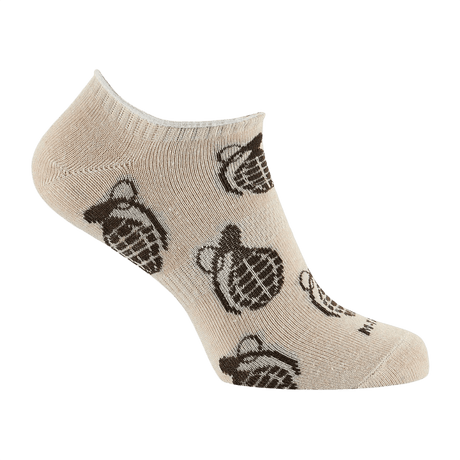 M-Tac Let Sommersokker Grenader i beige med granatmønster, ideel til løb og sport, kort design, komfort og åndbar til varmt vejr.