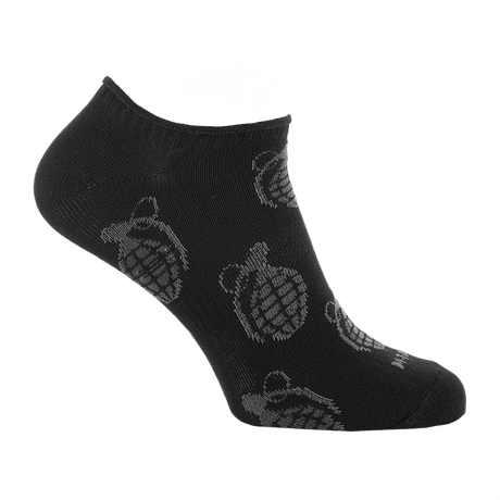 M-Tac Let Sommersokker Grenader i sort, ergonomisk designet herresok til sport og udendørs aktiviteter, med åndbart materiale og mønster.