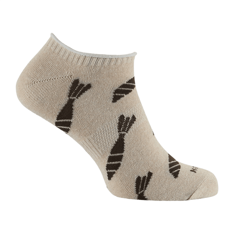 M-Tac Let Sommersokker Morter Bomber i beige med originalt mønster, til mænds løb, sport og udendørs aktiviteter, ergonomisk design.