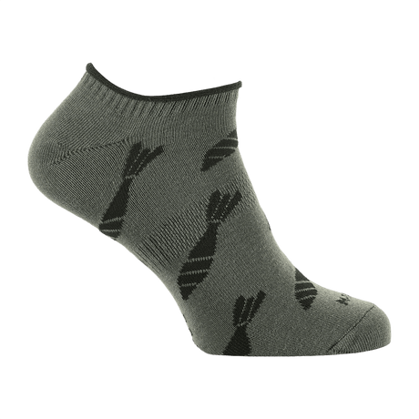 M-Tac Let Sommersokker Morter Bomber til mænd, let og åndbar ankelstrømpe til sport i varmt vejr, grå med mønster, ergonomisk pasform.