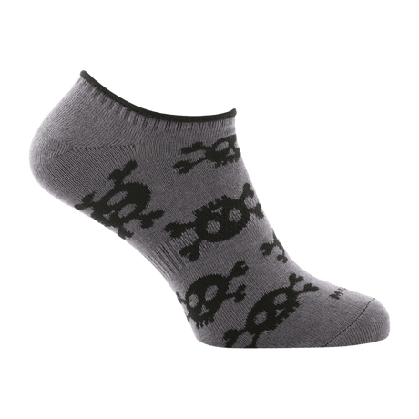 M-Tac Let Sommersokker Pirate Skull i gråt design til sport og fritid, perfekt til varmt vejr, ergonomisk pasform.