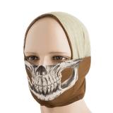 M-Tac Let Tubehalstørklæde Reaper Skull, multifunktionelt og hurtigtørrende halsvarmer, perfekt til airsoft og udendørsaktiviteter.