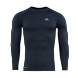 M-Tac Level I Polartec Thermal Shirt i marineblå, langærmet termotrøje ideel som baselayer til vinter, lavet af Power Dry® materiale.