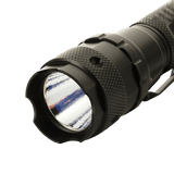 M-Tac Lommelygte P4 med LED-lys og kraftig aluminiumkonstruktion, ideel til taktisk brug og outdoor aktiviteter, op til 250 lumen.