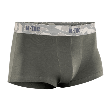 M-Tac Herre Boxer 93/7 med anatomisk pasform, flade syninger og bred elastik, designet til komfort og bevægelsesfrihed, grøn farve.