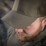 M-Tac Mesh Flex Ripstop Baseball Cap med ripstop front og mesh paneler for optimal ventilation og komfort.