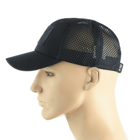 M-Tac Mesh Flex Ripstop Baseball Cap med Velcro til sommer- og taktisk brug, med ventilationspaneler og justerbar pasform.