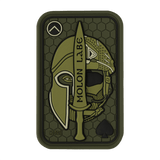 M-Tac Patch Molon Labe 3D PVC morale patch med gummi materiale, 3D-effekt og velcro, inspireret af 300 spartanerne, dimensioner 108x68 mm.