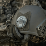 M-Tac Patch Emoji #20 på hjelm med Velcro fastgørelse, militær taktisk udstyr, 3D PVC design, SJov patch til personliggørelse.