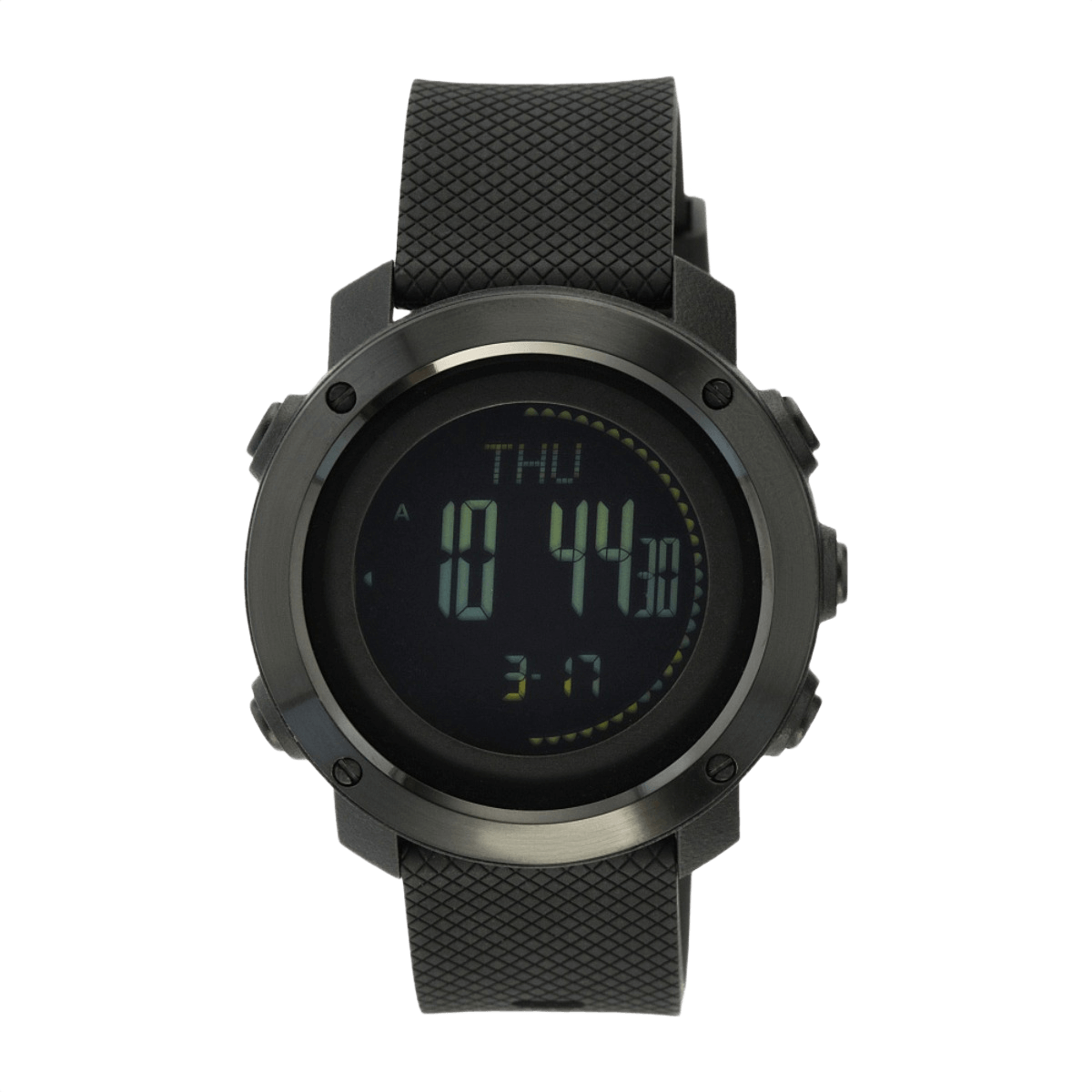 M‑Tac Multifunktionelt Taktisk Ur med avancerede funktioner som altimeter, barometer og digitalt display. Ideelt til friluftsliv.