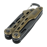 M-Tac Multiværktøj Type 5 i 402 rustfrit stål med nålenæse-tang, tang og afisoleringstang. Perfekt til fisketur, vandretur eller picnic.