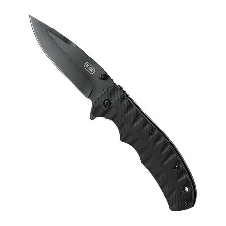 M-Tac Outdoor & Militær foldekniv - Type 4 med sort klinge og G10 håndtag, letvægts og holdbar, perfekt til EDC-udstyr.