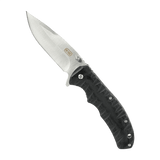M-Tac Outdoor & Militær foldekniv - Type 8 med Clip Point klinge i krom rustfrit stål, ideel til taktisk brug og holdbar skæreevne.
