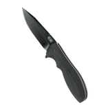 M-Tac Outdoor & Militær foldekniv - Type 6 med sort G10 håndtag og krom rustfrit stål klinge, ideel til EDC-brug.