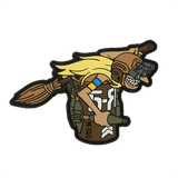 M‑Tac Patch Baba-Yaga Horizontal med 3D design viser en kriger med natkikkert og granater, symboliserer den ukrainske UAV "Baba Yaga"