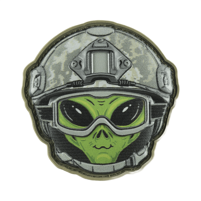 M-Tac Patch Emoji #14 med 3D-effekt, PVC materiale, Velcro fastgørelse. Sjov morale patch med alien motiv. Størrelse: 6.5 x 6.5 cm.