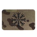 M-Tac Patch Helm of Horror Vandret Laser Cut med ægishjálmur design på holdbart Cordura 500D materiale med Velcro fastgørelse.