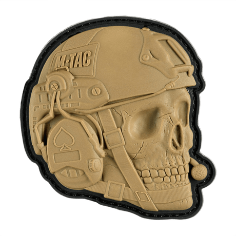 M-Tac Patch Operator 3D PVC med realistisk design og Velcro fastgørelse, perfekt til tøj eller taktisk udstyr.