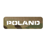 M‑Tac Patch Poland End-to-End 25x80, slank perforeret patch fremstillet i Cordura 500D med laserskåret inskription og velcro fastgørelse.