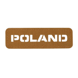 M‑Tac Patch Poland End-to-End 25x80 i holdbart Cordura 500D materiale med velcrofæstning og laserskåret design, 25x80 mm.