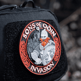 M-Tac Patch Sons of Odin 3D Velcro moralemærke på rygsæk med 3D-effekt og Velcro.