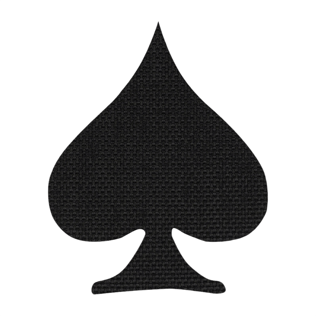 M‑Tac Patch Spades Laser Cut i Cordura 500D med Velcro-bagside, inspireret af 'Ace of Spades', til militær og taktisk brug.