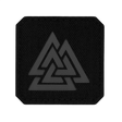 M-Tac Patch Valknut Laser Cut Odin symbol - Sort patch med indgraverede Odin symboler i geometrisk mønster.