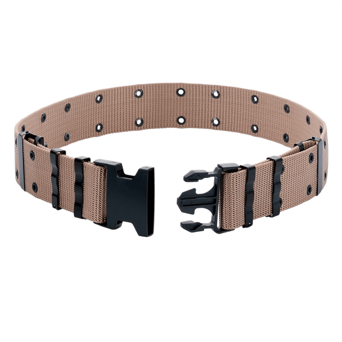 M-Tac Pistolbælte nylonbælte med plastikspænde, taktisk brug, amerikansk militærbælte, 5,5 cm bredt, hurtig frigørelse, polyester