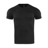 M-Tac T-Shirt Raglan Sweat-Wicking Tactical Summer, perfekt til aktiv brug og komfort under udstyr, i svedtransporterende, hurtigtørrende polyester.