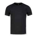 M-Tac Raglan T-Shirt 93/7 i sort med 93% bomuld og 7% elastan, komfortabel og åndbar med raglanærmer for bevægelsesfrihed.