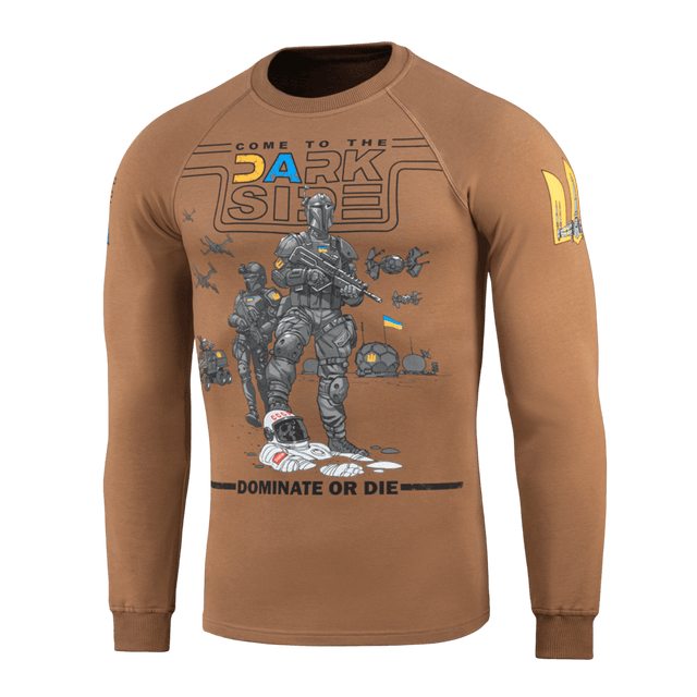 M-Tac Raglan T-Shirt UA Side med militærmotiv og teksten 'Come to the Dark Side'. Komfortabel 95% bomuld og 5% elastan.