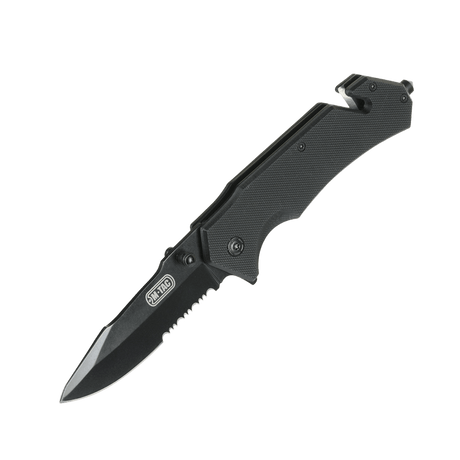 M-Tac Sammenklappelig Kniv Type 3 med sortlakeret krom stål klinge og ergonomisk håndtag.