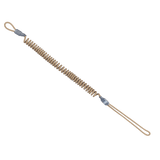 M-Tac Safety Cord Medium Combo med D-ring og MOLLE-fastgørelse, fleksibel sikringssnor til våben og udstyr, brun farve.