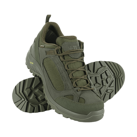 M-Tac Sneakers Tactical Demi-Season Pro Line grøn Suede og Cordura med Vibram-sål til træning og vandring