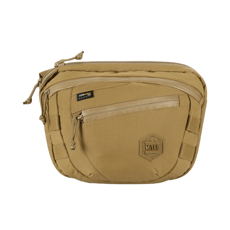 M-Tac Sphaera Hardsling Bag Large Elite med Velcro i Hex Cordura, kompakt med MOLLE-system, justerbar skulderrem og slidstærke materialer.