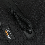 M-Tac Sphaera Hex Hardsling Bag Large Elite med Cordura-stofdetaljer, tæt på lynlås, som viser holdbar struktur.