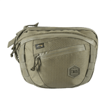 Stor M-Tac Sphaera Hex Hardsling Bag Large Elite i armygrøn farve med lynlåslommer og robust design.
