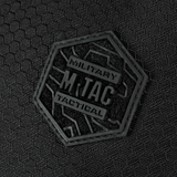 Nærbillede af M-Tac Sphaera Hex Hardsling Bag Large Elite med hexagonalt logo på sort baggrund