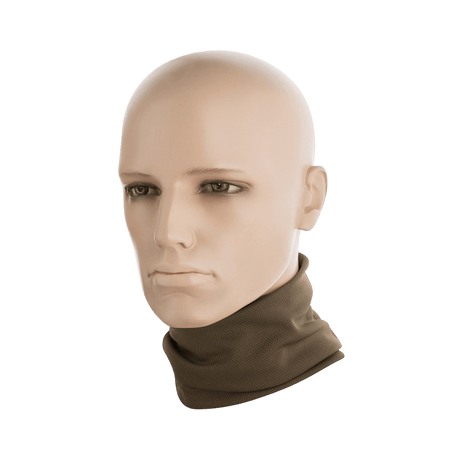 M-Tac Sweating Ninja-Balaclava i khaki, åndbar polyester beskytter mod støv og holder huden tør, perfekt til udendørs aktiviteter.