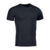 Sort M-Tac Sweat-Wicking T-Shirt Athletic til sport, hurtigtørrende og anatomisk pasform, svedtransporterende polyester kortærmet trøje