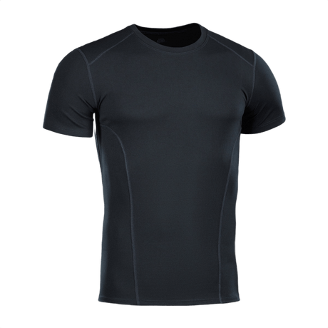 Sort M-Tac Sweat-Wicking T-Shirt Athletic til sport, hurtigtørrende og anatomisk pasform, svedtransporterende polyester kortærmet trøje