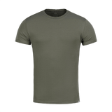 M-Tac T-shirt 93/7 i olivengrøn, komfortabel og holdbar med 93% bomuld og 7% elastan, ideel til hverdag og aktiv brug.