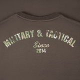 M-Tac T-Shirt Logo Long Sleeve med 'Military & Tactical Since 2014' grafik i camouflagemønster