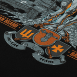 M-Tac T-Shirt Steel Knight print med ridder og tanksymbolik