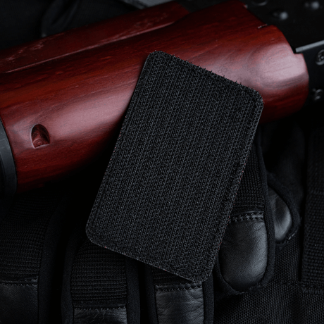 M-Tac AKM 7,62x39 Laser Cut Patch på Velcro, holdbar Cordura 500D, perfekt til militær og outdoor udstyr. Størrelse: 80x50 mm.