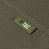 M-Tac Tactical Sweat-Wicking T-Shirt Summer label, 100% polyester, olivengrøn med flade syninger, svedtransporterende og hurtigtørrende