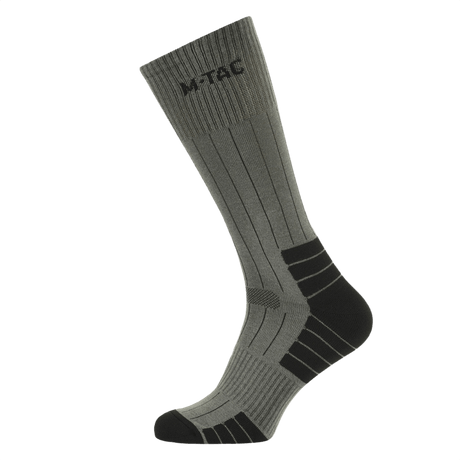 M-Tac Taktiske Sokker Ranger i grå, designet til komfort og holdbarhed til mænd, ideel til daglig brug og udendørs aktiviteter.