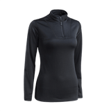M-Tac Thermal Fleece Shirt Delta Level 2 Lady, termotrøje til damer, sort, ideel til vinter eller overgangsperioder, 100% polyester, 250 g/m²